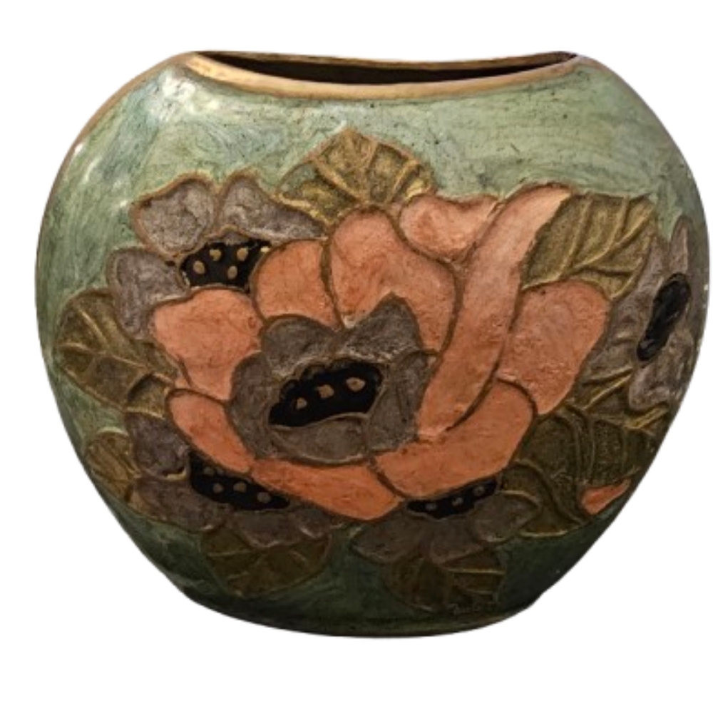 Vintage Small Brass Vase - Picture 2 of 4